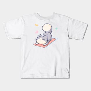 Yoga Cat Kids T-Shirt